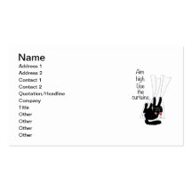 Aim High. Use the Curtains. Business Card Templates