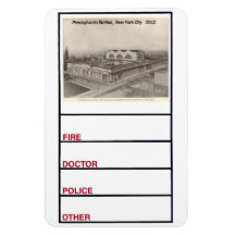 Aimant 1912 de photo de New York de station de la  Magnets Rectangulaires