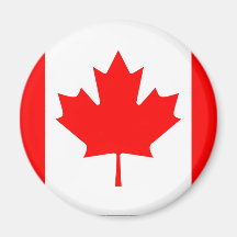 Aimant canadien de drapeau