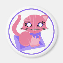 Aimant de chaton de Rosie Toon Kitty de bébé