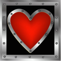 Aimant de coeur photo en découpe