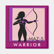 Aimant de guerrier d'Amazos de cancer du sein