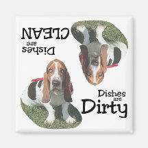 Aimant de lave-vaisselle d'amants de Basset Hound