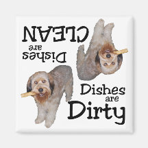 Aimant de lave-vaisselle d'amants de Labradoodle