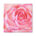Aimant de mariage de rose de rose aimants