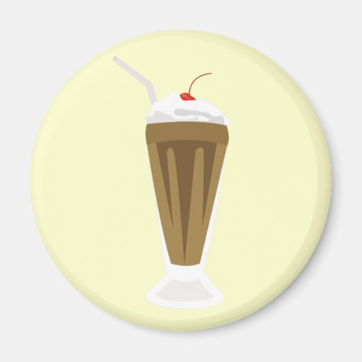 Aimant de milkshake de chocolat