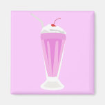 Aimant de milkshake de fraise