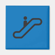 Aimant de pictogramme, escalator