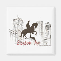 Aimant de profil de Boston Washington