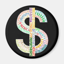 Aimant de symbole dollar