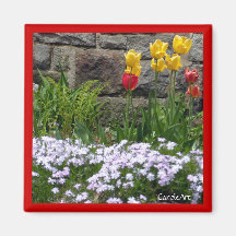 Aimant "de tulipes en pierre"