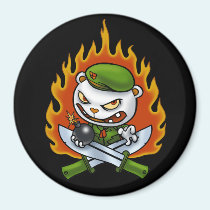 Aimant Flippy de tatouage de flamme aimants