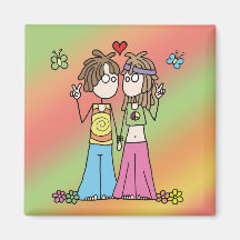 Aimant hippie d'amants