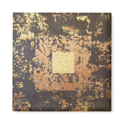 aimant magnet frigo marron doré moderne original by chiaradeco