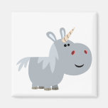 Aimant mignon de licorne de bande dessinée d'Unscr aimants