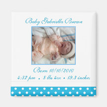 Aimant personnalisé de bébé