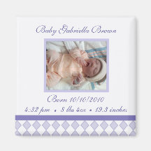 Aimant personnalisé de bébé