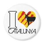 Aimant pour le frigo I love Catalunya