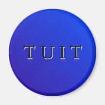 Aimant rond bleu de Tuit
