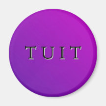 Aimant rond pourpre de Tuit