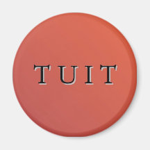 Aimant rond rouge de Tuit