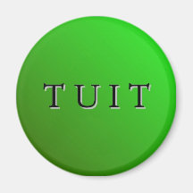 Aimant rond vert de Tuit