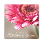 Aimant rose de mariage de gerbera aimants