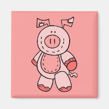 Aimant rose de porc