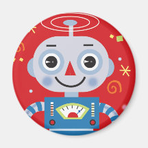 aimant rouge de robot