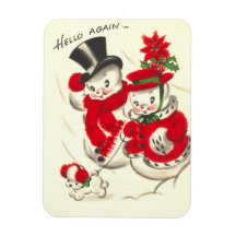 Aimant vintage de prime de Noël