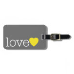 Aimez avec un coeur lumineux et adressez/téléphone étiquettes à bagages