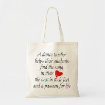 Aimez enseigner le sac de danse