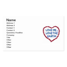 Aimez-moi amour le T-shirts et les cadeaux de la t Cartes De Visite Personnelles