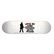 Aimez-moi quelques poussins avec des sélections skateboards personnalisés