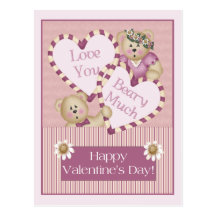 Aimez-vous Beary beaucoup de carte postale de Sain
