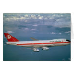 Air Canada 747, in flight Card