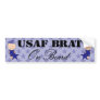 Air Force Brat On Board Boy (Light Skin) Bumper Sticker