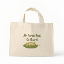 Air Force Brat On Board (Caucasian) Canvas Bags
