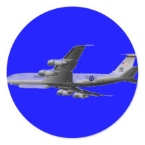 AIR FORCE JET AIRCRAFT ROUND STICKERS
