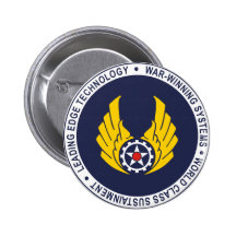 Air Force Material Cmd Pinback Button