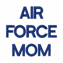Air Force Mom Embroidered Hoodie