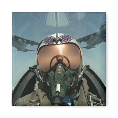 Air Force pilot Magnets by Alleycatshirts