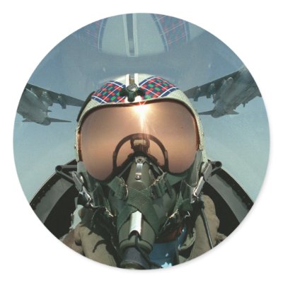 Air Force pilot Stickers by Alleycatshirts