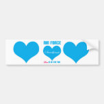Air Force Sweetheart Love Is In The Air Bumper Stickers