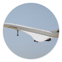 Air France Concorde, landing, Sacramento Airport, Sticker