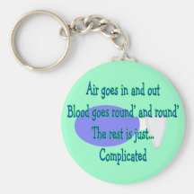 Air Goes and Out...The Rest is Complicated Keychain
