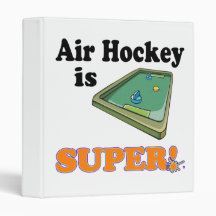 air hockey is super 3 ring binders