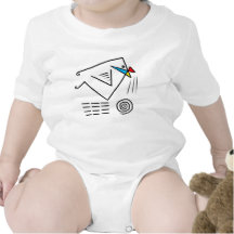 Air Mail Infant Creeper Bodysuit