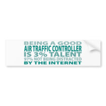 Air Traffic Controller 3% Talent Bumper Sticker