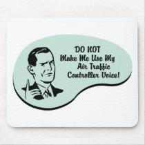 Air Traffic Controller Voice Mouse Mat